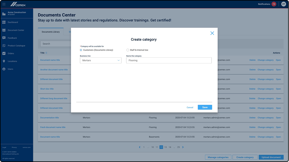 Catetgory Management - Creating a New Category