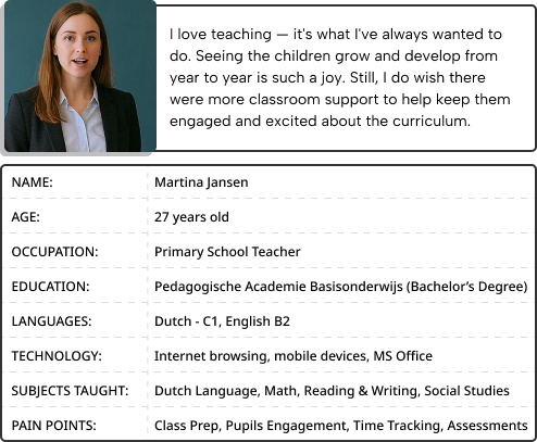 summary of teacher persona